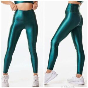 DYI High Shine Signature Tight- Deep Teal XS